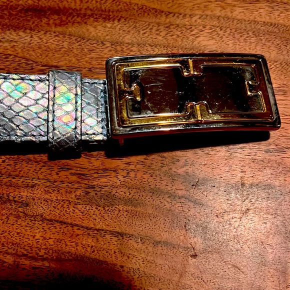 Escada Accessories - Iridescent snake print Escada vintage belt size 40 (35”)